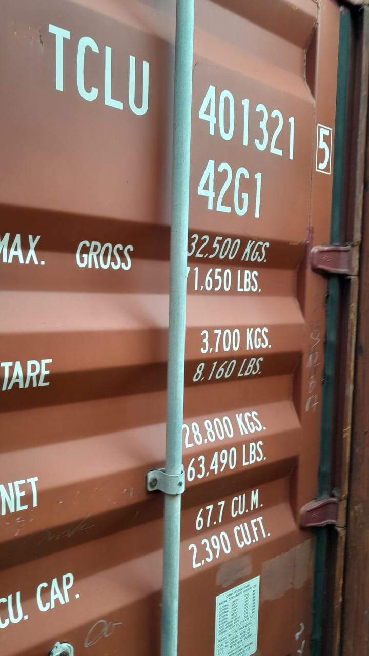 Container home in mountain setting